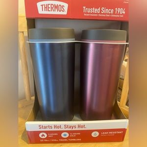 Thermos- insulated cups with lids